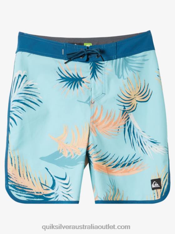 Quiksilver Boys 8-16 Surfsilk Scallop 17 Boardshorts H2N4B2019 maroccan blue