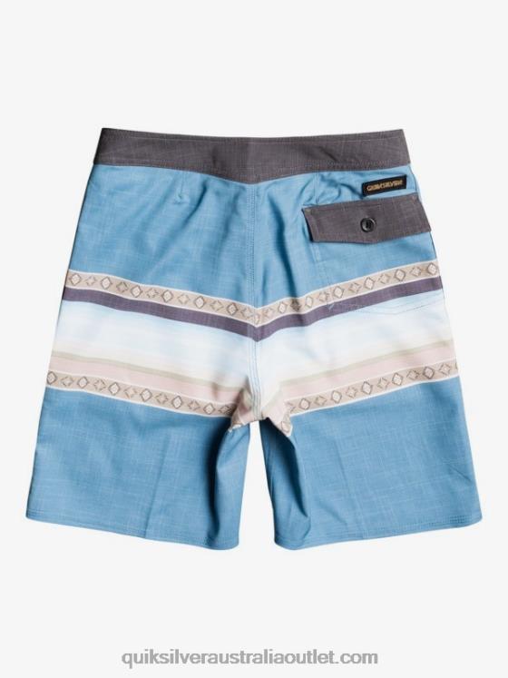Quiksilver Boys 8-16 Surfsilk Sun Faded 17 Boardshorts H2N4B2281 blue heaven