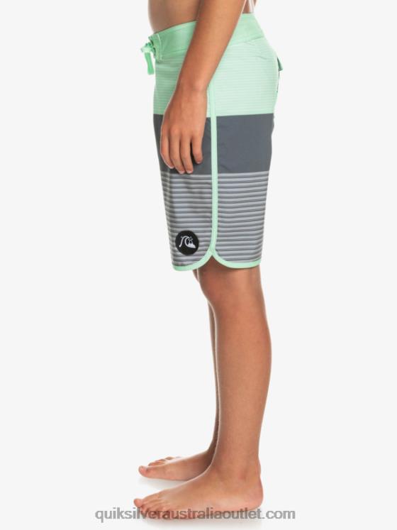 Quiksilver Boys 8-16 Surfsilk Tijuana Yth 17 Boardshort H2N4B2267 iron gate