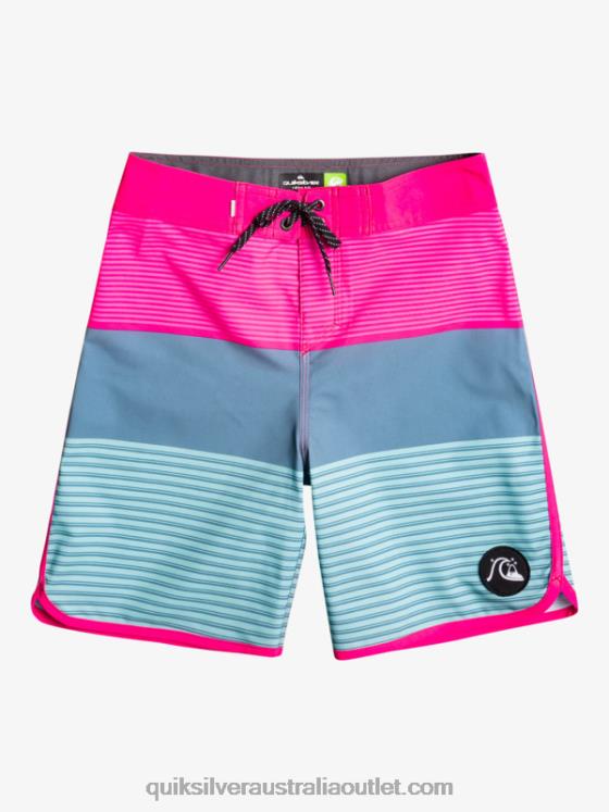 Quiksilver Boys 8-16 Surfsilk Tijuana Yth 17 Boardshort H2N4B2268 pink glo