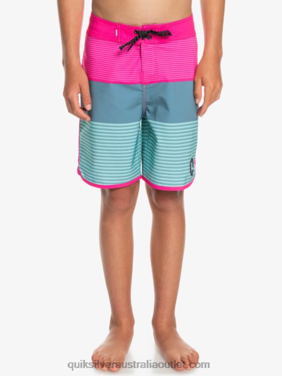 Quiksilver Boys 8-16 Surfsilk Tijuana Yth 17 Boardshort H2N4B2268 pink glo