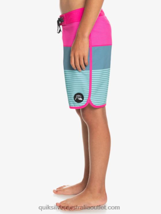 Quiksilver Boys 8-16 Surfsilk Tijuana Yth 17 Boardshort H2N4B2268 pink glo