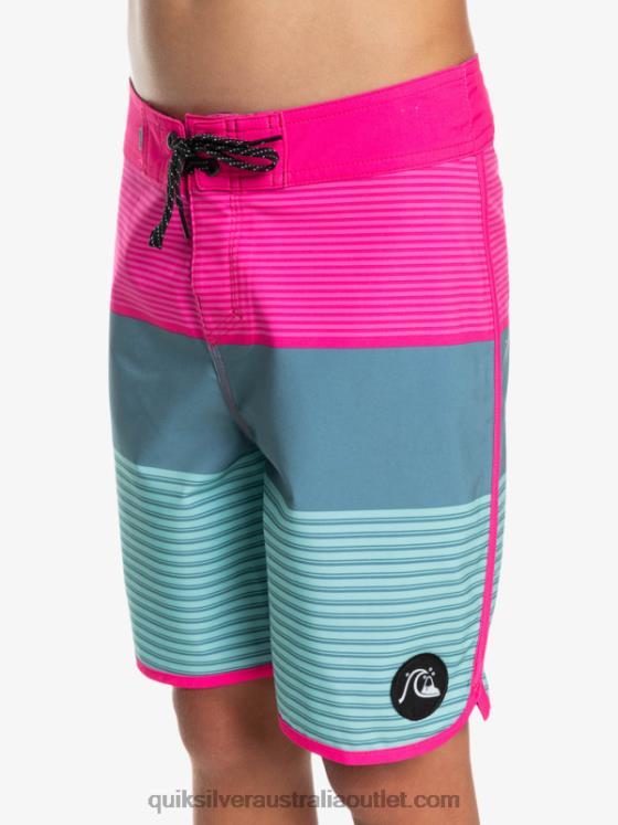 Quiksilver Boys 8-16 Surfsilk Tijuana Yth 17 Boardshort H2N4B2268 pink glo