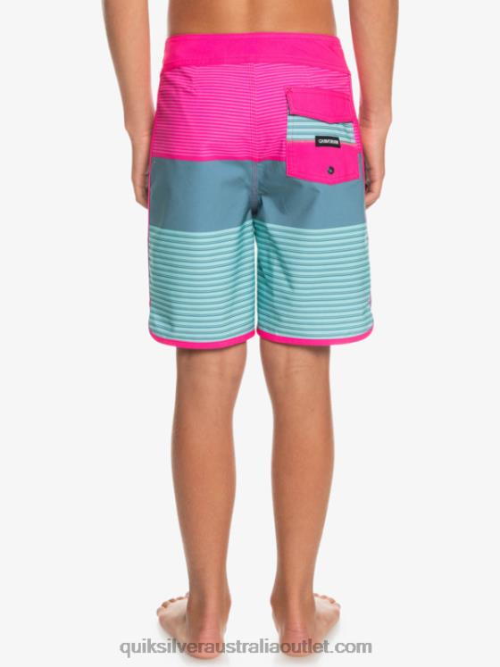 Quiksilver Boys 8-16 Surfsilk Tijuana Yth 17 Boardshort H2N4B2268 pink glo