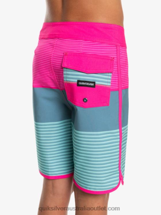 Quiksilver Boys 8-16 Surfsilk Tijuana Yth 17 Boardshort H2N4B2268 pink glo