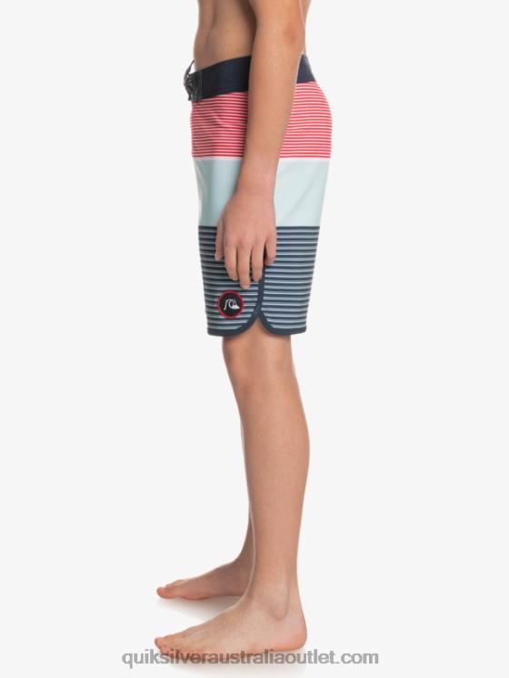 Quiksilver Boys 8-16 Surfsilk Tijuana Yth 17 Boardshort H2N4B2272 high risk red