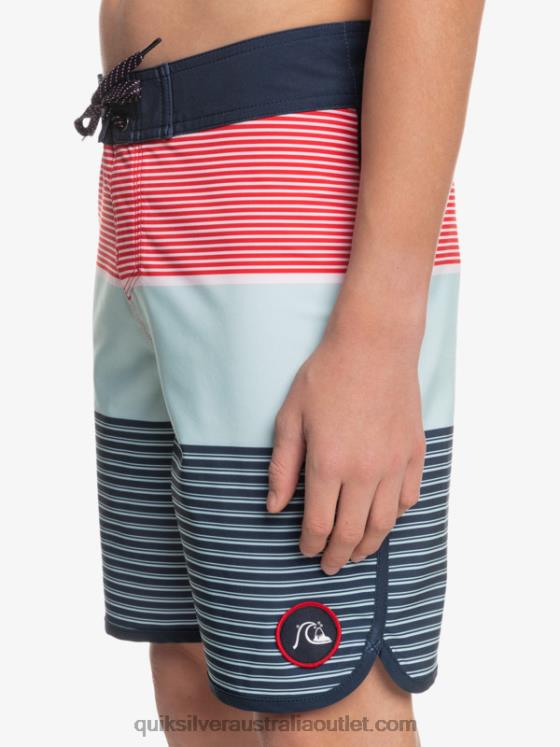 Quiksilver Boys 8-16 Surfsilk Tijuana Yth 17 Boardshort H2N4B2272 high risk red