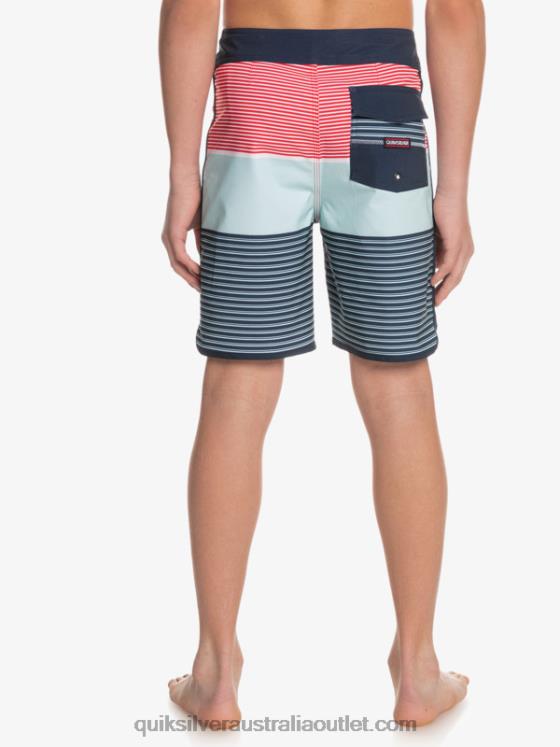 Quiksilver Boys 8-16 Surfsilk Tijuana Yth 17 Boardshort H2N4B2272 high risk red