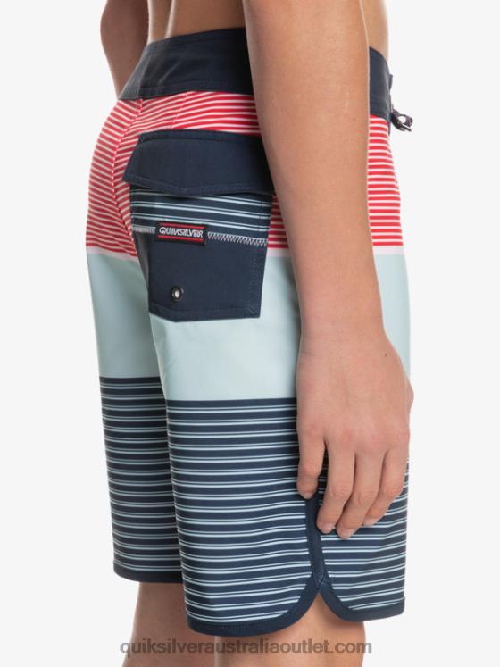 Quiksilver Boys 8-16 Surfsilk Tijuana Yth 17 Boardshort H2N4B2272 high risk red