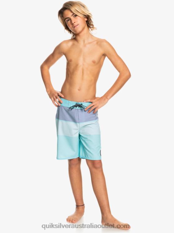 Quiksilver Boys 8-16 Surfsilk Tijuana Yth 17 Boardshort H2N4B2273 angel blue