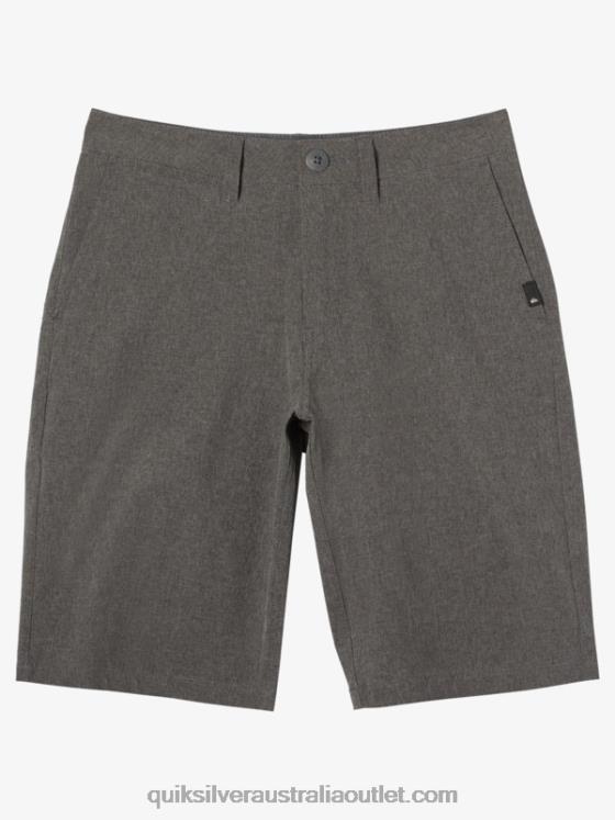 Quiksilver Boys 8-16 Union Heather Amphibian 20 Boardshorts H2N4B2057 black