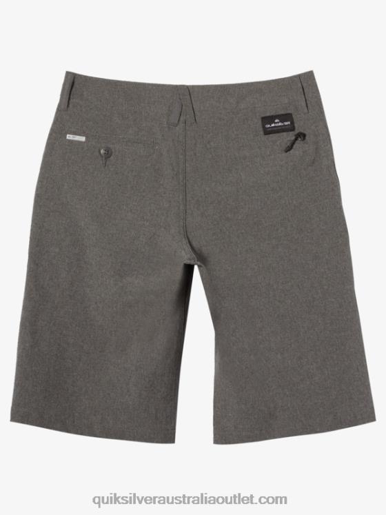 Quiksilver Boys 8-16 Union Heather Amphibian 20 Boardshorts H2N4B2057 black
