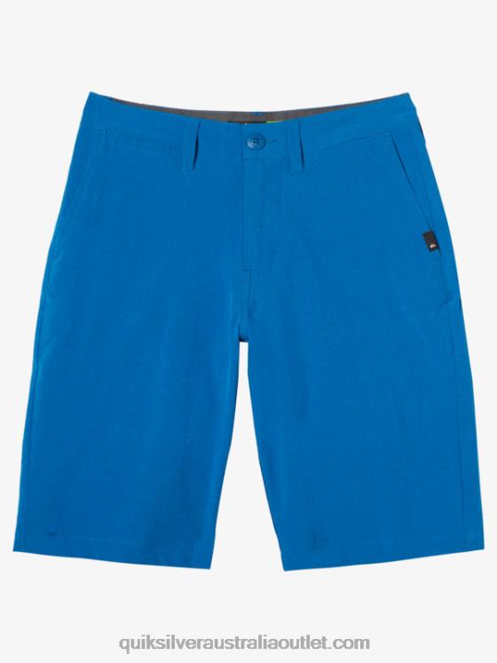 Quiksilver Boys 8-16 Union Heather Amphibian 20 Boardshorts H2N4B2058 snorkel blue