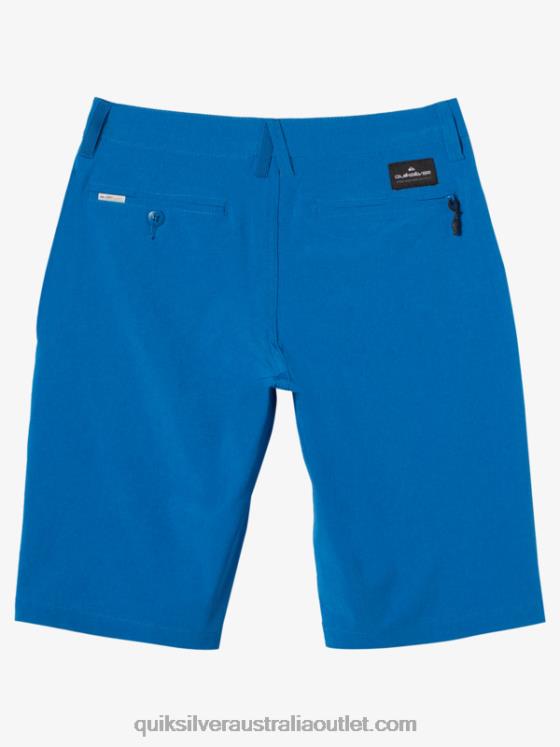Quiksilver Boys 8-16 Union Heather Amphibian 20 Boardshorts H2N4B2058 snorkel blue