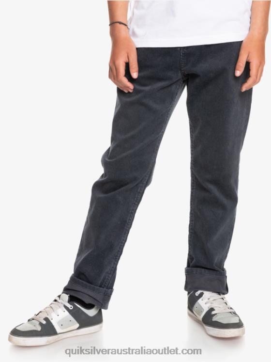 Quiksilver Boys 8-16 Kracker Tapered Corduroy Pants H2N4B2330 black