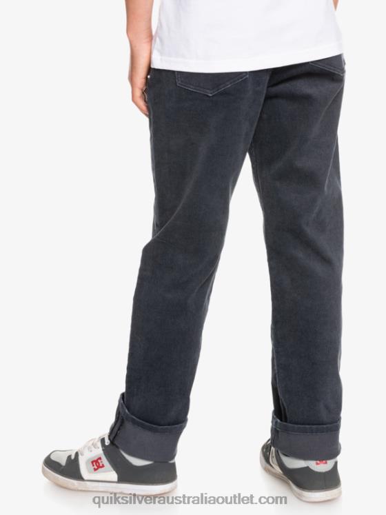 Quiksilver Boys 8-16 Kracker Tapered Corduroy Pants H2N4B2330 black
