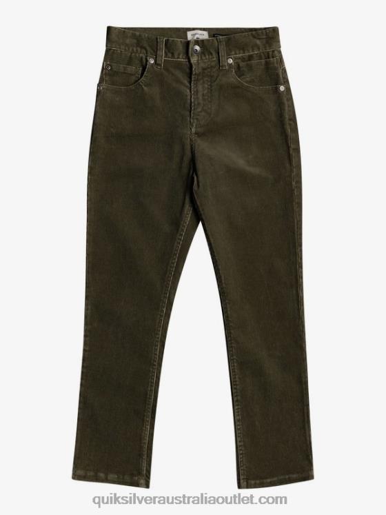 Quiksilver Boys 8-16 Kracker Tapered Corduroy Pants H2N4B2332 kalamata