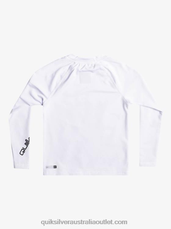 Quiksilver Boys 2-7 All Time Ls L/SL Surf Tee H2N4B2073 white