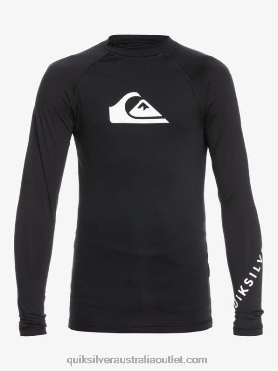 Quiksilver Boys 2-7 All Time Ls L/SL Surf Tee H2N4B2074 black