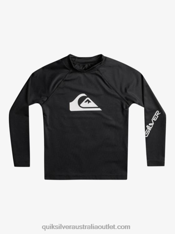 Quiksilver Boys 2-7 All Time Ls L/SL Surf Tee H2N4B2074 black