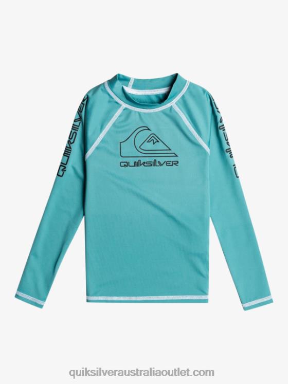 Quiksilver Boys 2-7 On Tour Long Sleeve UPF 50 Rashguard H2N4B2221 brittany blue