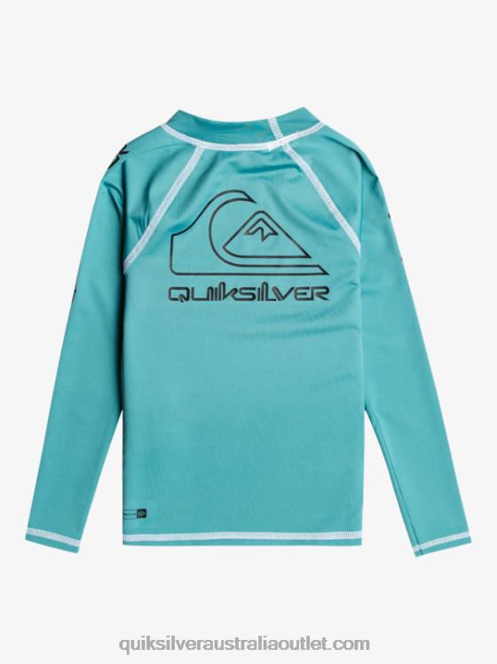 Quiksilver Boys 2-7 On Tour Long Sleeve UPF 50 Rashguard H2N4B2221 brittany blue