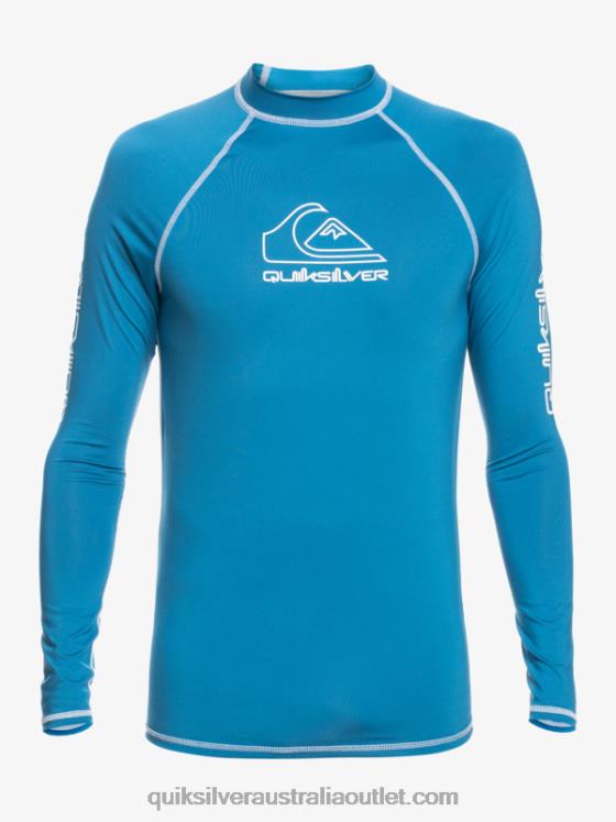 Quiksilver Boys 2-7 On Tour Long Sleeve UPF 50 Rashguard H2N4B2222 vallarta blue