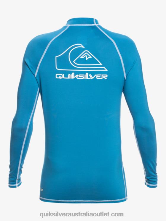 Quiksilver Boys 2-7 On Tour Long Sleeve UPF 50 Rashguard H2N4B2222 vallarta blue
