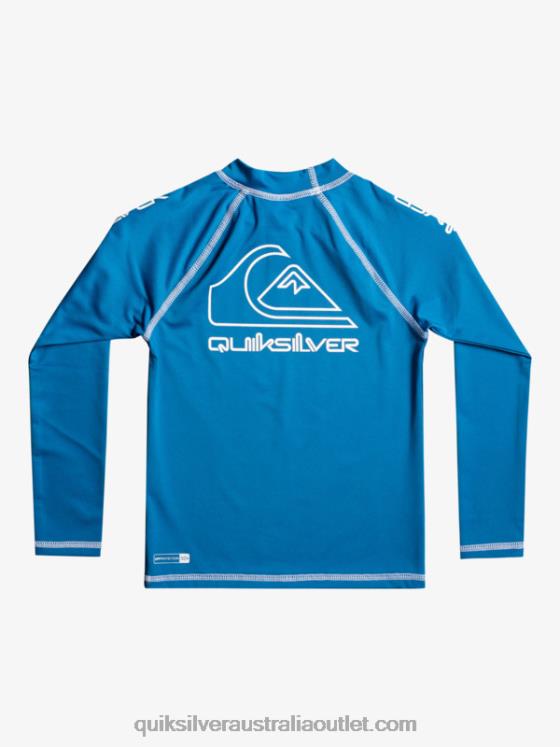 Quiksilver Boys 2-7 On Tour Long Sleeve UPF 50 Rashguard H2N4B2222 vallarta blue