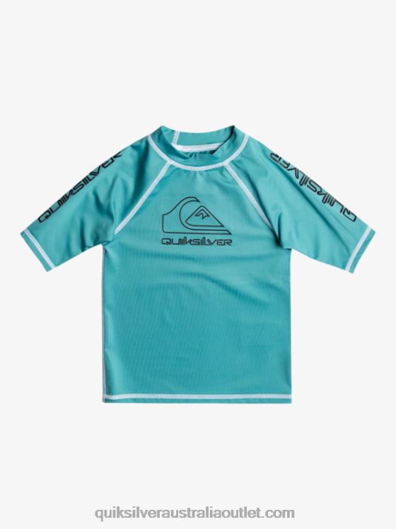 Quiksilver Boys 2-7 On Tour Short Sleeve UPF 50 Rashguard H2N4B2115 brittany blue