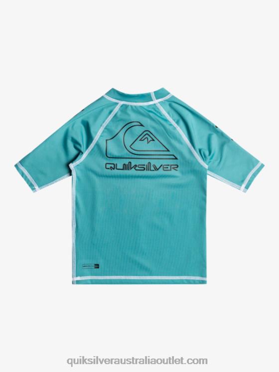Quiksilver Boys 2-7 On Tour Short Sleeve UPF 50 Rashguard H2N4B2115 brittany blue