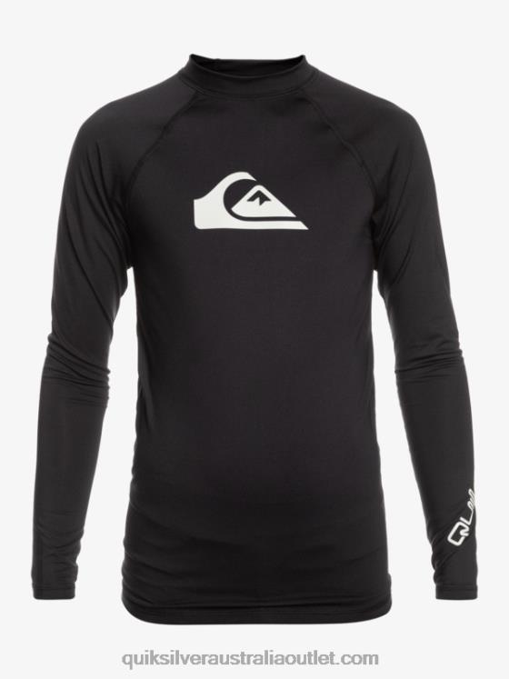 Quiksilver Boys 8-16 All Time Ls Youth L/SL Surf Tee H2N4B2097 black