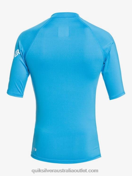 Quiksilver Boys 8-16 All Time Short Sleeve UPF 50 Rashguard H2N4B2244 blithe