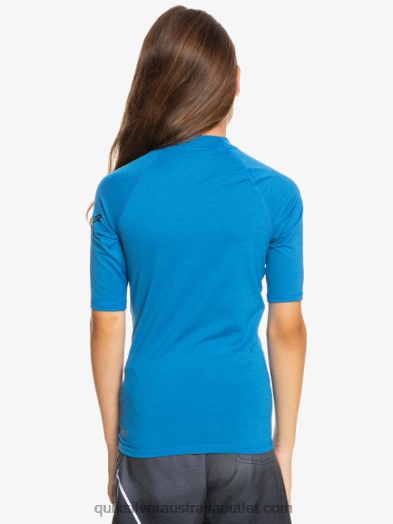 Quiksilver Boys 8-16 All Time Ss Youth S/SL Surf Tee H2N4B2063 snorkel blue heather