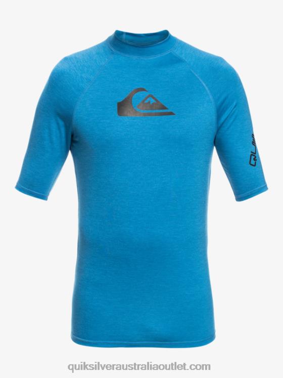Quiksilver Boys 8-16 All Time Ss Youth S/SL Surf Tee H2N4B2064 vallarta blue heather