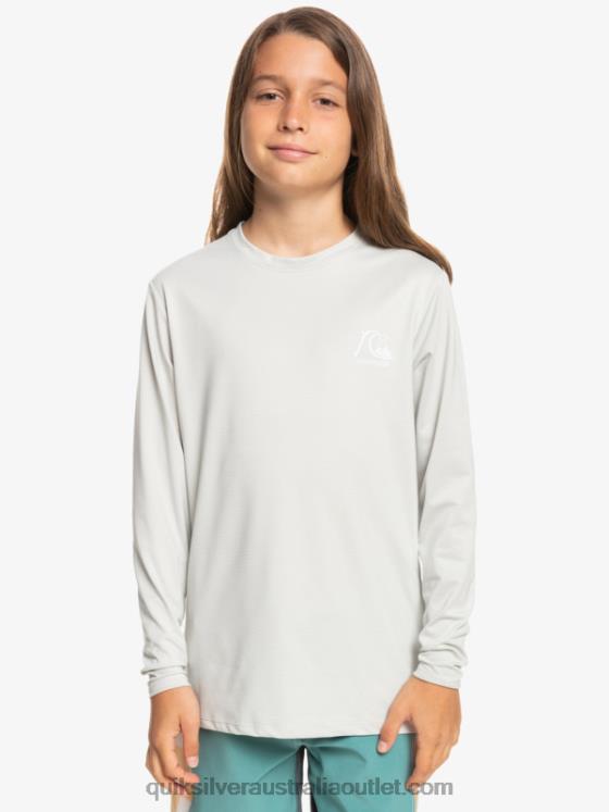 Quiksilver Boys 8-16 Heritage Heather Long Sleeve UPF 50 Surf T-Shirt H2N4B2198 gray violet heather