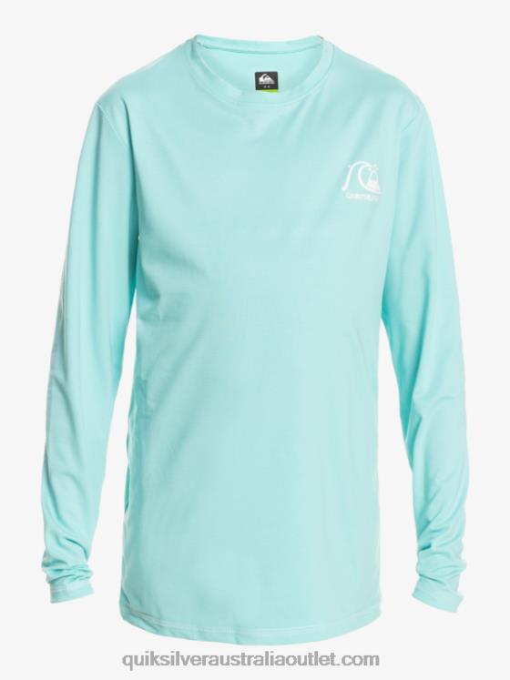 Quiksilver Boys 8-16 Heritage Heather Long Sleeve UPF 50 Surf T-Shirt H2N4B2199 angel blue heather