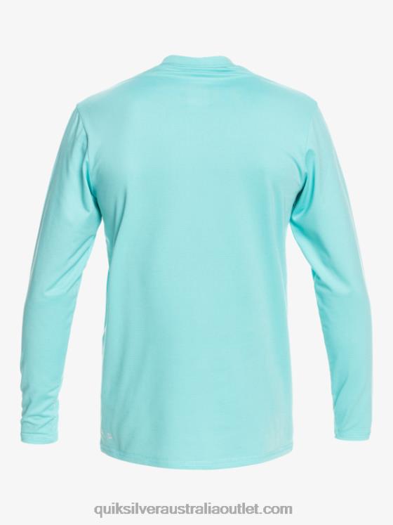Quiksilver Boys 8-16 Heritage Heather Long Sleeve UPF 50 Surf T-Shirt H2N4B2199 angel blue heather