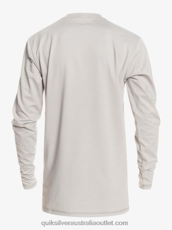 Quiksilver Boys 8-16 Heritage Heather Long Sleeve UPF 50 Surf T-Shirt H2N4B2202 sleet heather