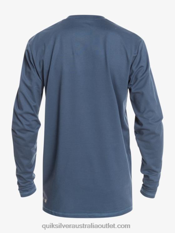 Quiksilver Boys 8-16 Heritage Heather Long Sleeve UPF 50 Surf T-Shirt H2N4B2203 insignia blue heather