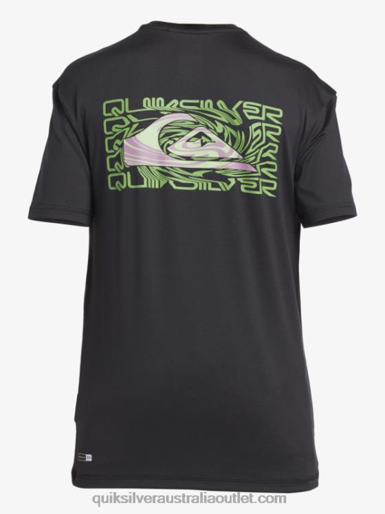 Quiksilver Boys 8-16 Mix Session UPF 50 Short Sleeve Surf Tee H2N4B2012 tarmac