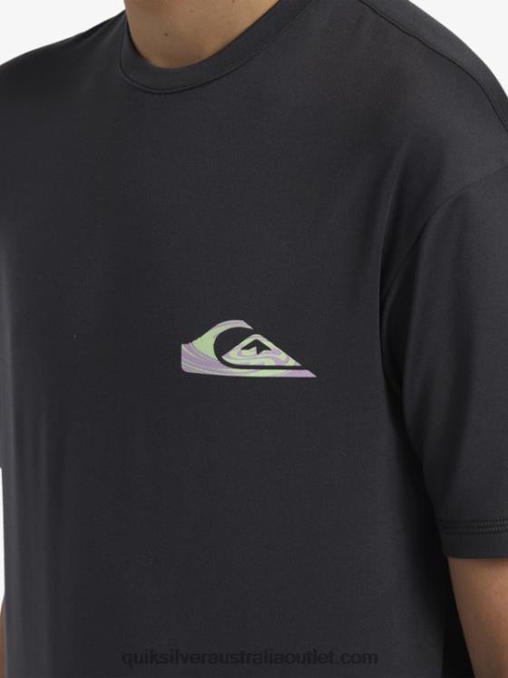 Quiksilver Boys 8-16 Mix Session UPF 50 Short Sleeve Surf Tee H2N4B2012 tarmac