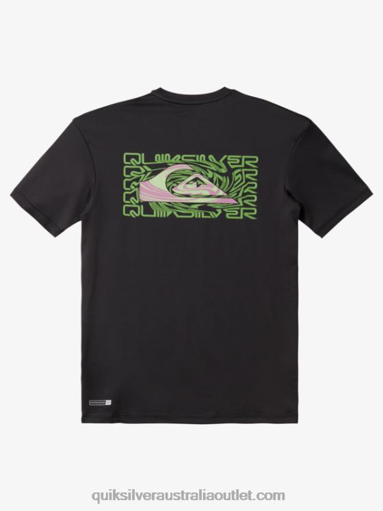 Quiksilver Boys 8-16 Mix Session UPF 50 Short Sleeve Surf Tee H2N4B2012 tarmac