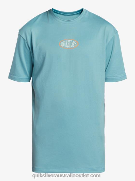 Quiksilver Boys 8-16 Mix Session UPF 50 Short Sleeve Surf Tee H2N4B2013 cameo blue