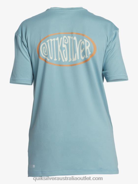 Quiksilver Boys 8-16 Mix Session UPF 50 Short Sleeve Surf Tee H2N4B2013 cameo blue