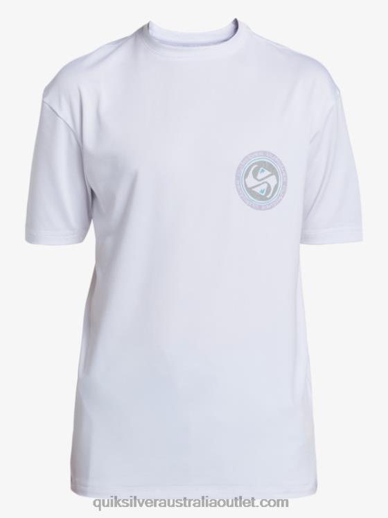 Quiksilver Boys 8-16 Mix Session UPF 50 Short Sleeve Surf Tee H2N4B2014 snow white