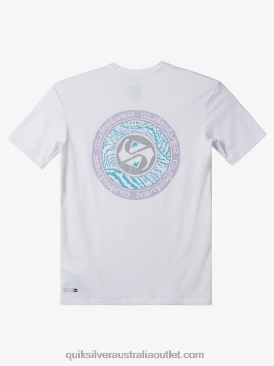 Quiksilver Boys 8-16 Mix Session UPF 50 Short Sleeve Surf Tee H2N4B2014 snow white