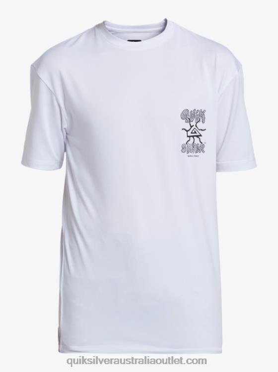 Quiksilver Boys 8-16 Mix Session UPF 50 Short Sleeve Surf Tee H2N4B2017 white