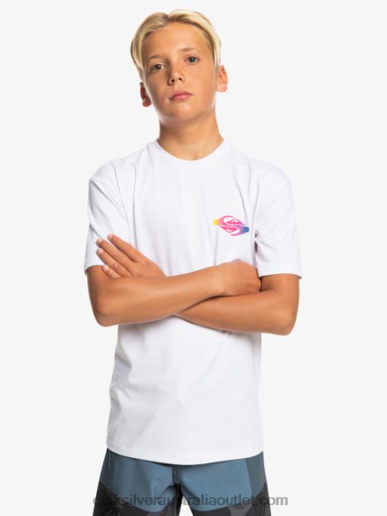 Quiksilver Boys 8-16 Radical UPF 50 Surf T-Shirt H2N4B2010 white