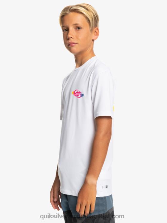 Quiksilver Boys 8-16 Radical UPF 50 Surf T-Shirt H2N4B2010 white